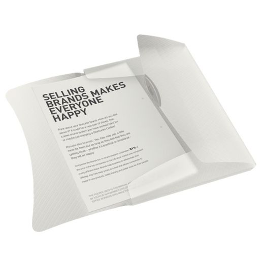 Esselte Vivida elastikmappe. P.P. Med 3 klapper. DIN A4, levende hvid