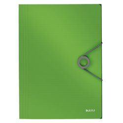 Carpeta de gomas Solid. PP. Con 3 solapas. DIN A4, verde
