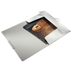 Style PP rubber folder. 3 flaps DIN A4, arctic white