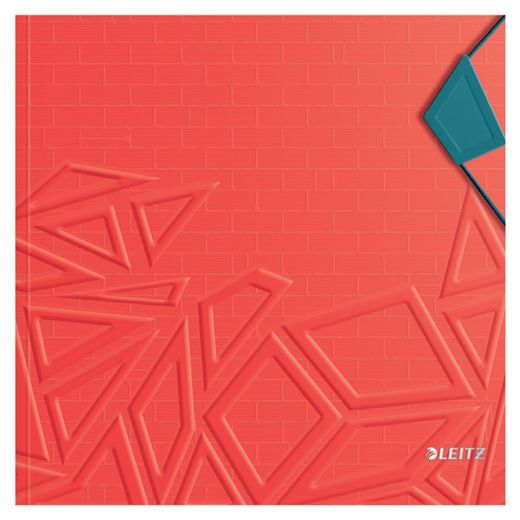 Urban Chic gummimapp. P.P. 3 klaffar. DIN A4, röd