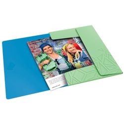 Urban Chic gummimapp. P.P. 3 klaffar. DIN A4, grön