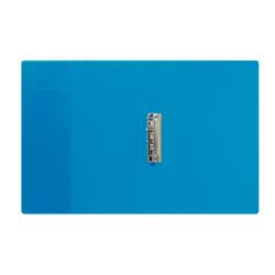 Miniclip DIN A4 folder + side with card holder and inner bag, blue
