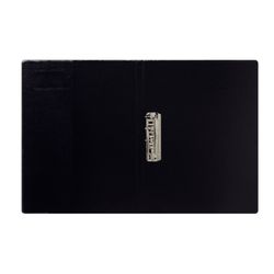 Miniclip DIN A4 mappe + side med kortholder og inderpose, sort