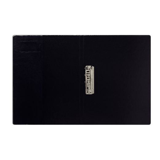 Miniclip DIN A4 mappe + side med kortholder og inderpose, sort