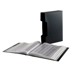 Large capacity pocket folder 100 pockets Black