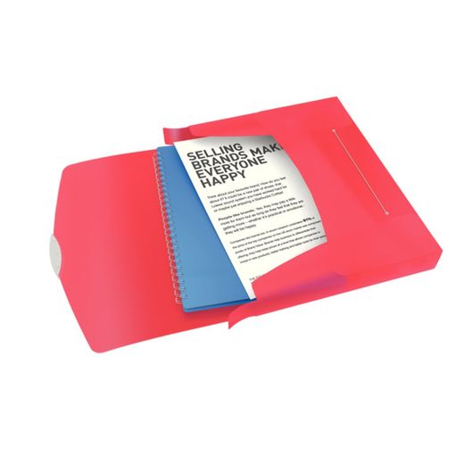 Dossier de projet Esselte Vivida. P. P. Dos 40mm. DIN A4, rouge vif