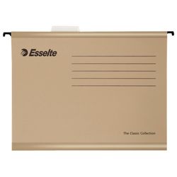 Cartelle pensili Natural Kraft 230 gr. accesso verticale. Dorso V. Mirino rigido corto Foglio esteso (scatola 50 unità)