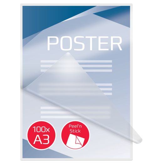 Portafogli GBC DIN A3 autoadesivo (303X426) 2X125 mic. (Riquadro 100)