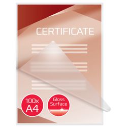 Portefeuilles GBC DIN A4 (216X303) 2X75 mic. (Case 100)