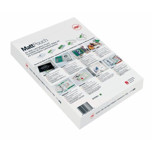 GBC DIN A4 matt (216X303) 2X125 Mic. (Kasten 100)