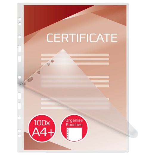 GBC FILEX DIN A4 (216X303) 2X125 micro. (Case 100)