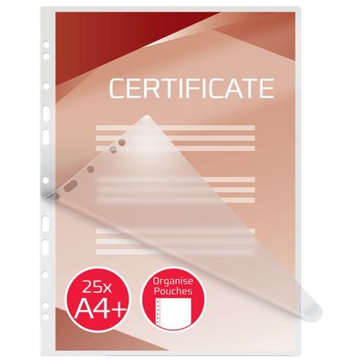 GBC FILEX DIN A4 (229X304) 2X75 Mic. (Kasten 25)