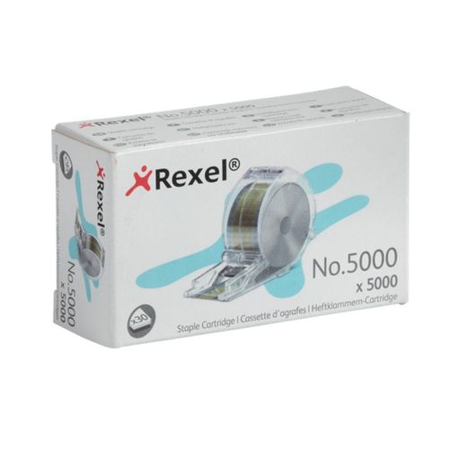 Cartuccia punti metallici Rexel per STELLA 30. Cartuccia 5000 zincata