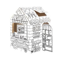 Casita Bankers Box Pastelería