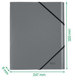 Trieur de carton Leitz Recycle à 12 onglets. 100% recyclable. DIN A4, bleu