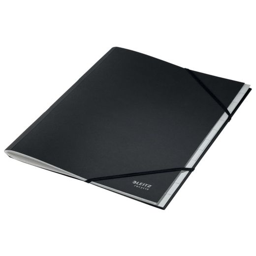 Sortownik tekturowych zakładek Leitz Recycle 12. W 100% nadaje się do recyklingu. DIN A4, czarny