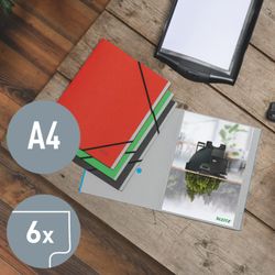 Trieur à 6 onglets en carton Leitz Recycle. 100% recyclable. DIN A4, bleu