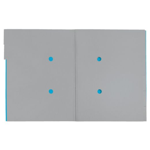 Trieur à 6 onglets en carton Leitz Recycle. 100% recyclable. DIN A4, bleu