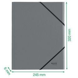 Trieur à 6 onglets en carton Leitz Recycle. 100% recyclable. DIN A4, rouge