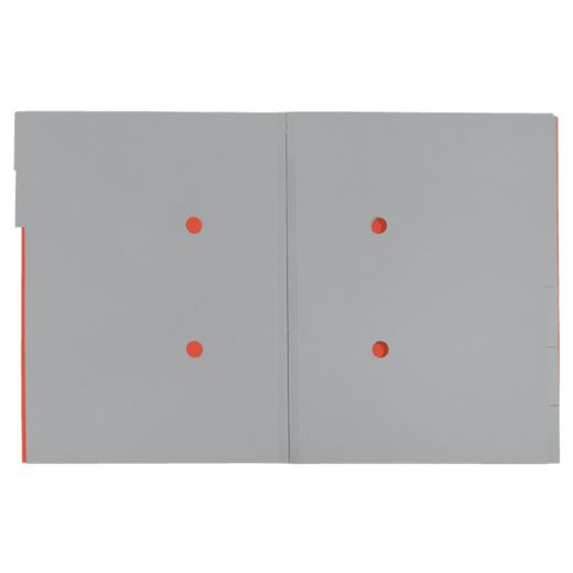 Trieur à 6 onglets en carton Leitz Recycle. 100% recyclable. DIN A4, rouge