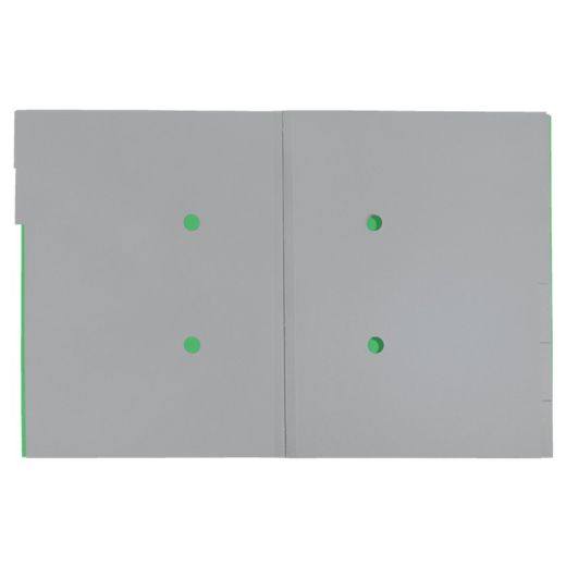Trieur à 6 onglets en carton Leitz Recycle. 100% recyclable. DIN A4, vert