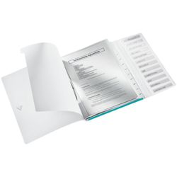 Classificatore WOW. PP 12 divisori. DIN A4, turchese