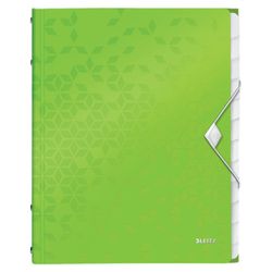 Clasificador WOW. PP. 12 separadores. DIN A4, verde