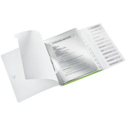 Classificatore WOW. PP 12 divisori. DIN A4, verde