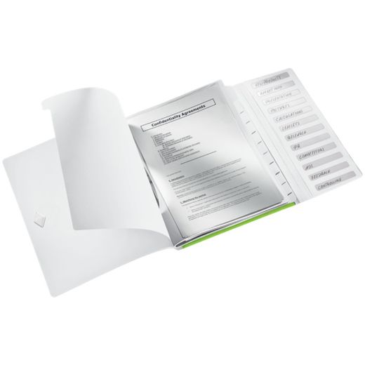 Classificatore WOW. PP 12 divisori. DIN A4, verde