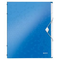 Clasificador WOW. PP. 6 separadores. DIN A4, azul