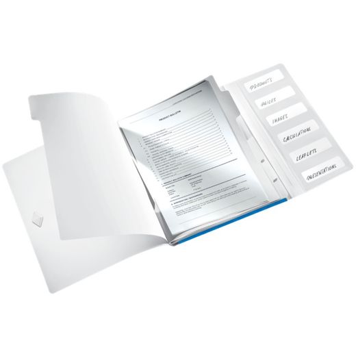 Klasyfikator WOW. P.P. 6 przegródek. DIN A4, niebieski