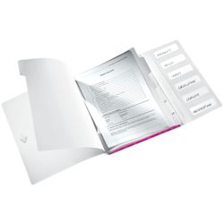 Classificatore WOW. PP 6 divisori. DIN A4, fucsia