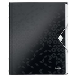 Clasificador WOW. PP. 6 separadores. DIN A4, negro