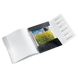 Classificatore WOW. PP 6 divisori. DIN A4, nero