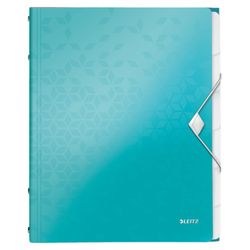 Clasificador WOW. PP. 6 separadores. DIN A4, turquesa