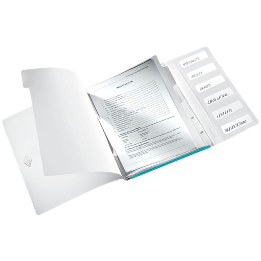 Klasyfikator WOW. P.P. 6 przegródek. DIN A4, turkusowy