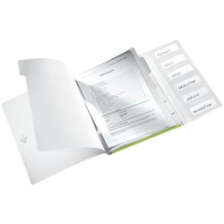 Classificatore WOW. PP 6 divisori. DIN A4, verde