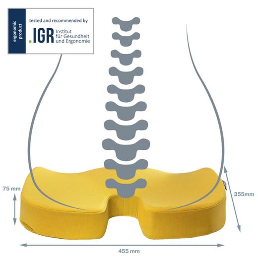 Active Ergo Cosy Sitzkissen, gelb