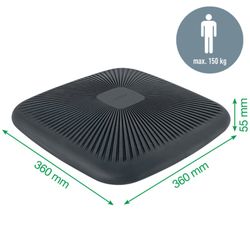 Cojín de asiento Active Ergo Wobble, gris oscuro