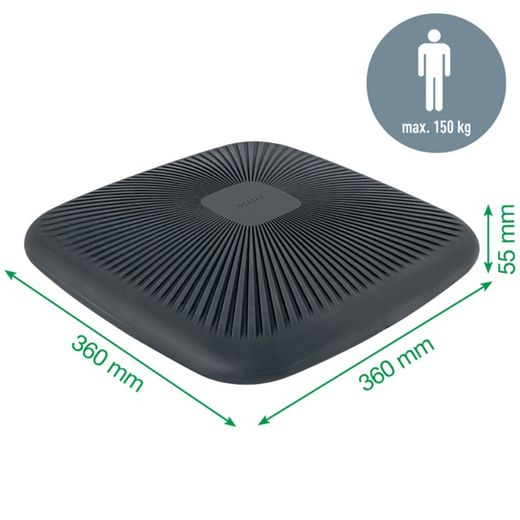 Cojín de asiento Active Ergo Wobble, gris oscuro