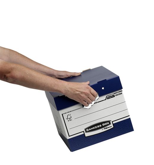 Dossiercontainer met ergonomische handgrepen