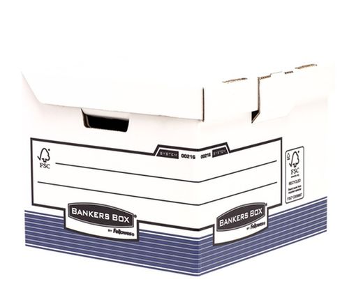 File container with fixed lid Blue