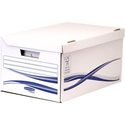 Wytrzymały pojemnik na dokumenty ze stałą pokrywą