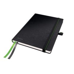 Cuaderno con tapas duras Leitz Complete, 80 hojas cuadriculado 5, DIN A5, negro