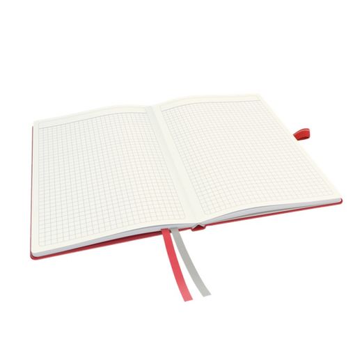 Leitz Complete Hardcover Notizbuch, 80 Blatt, 5 Raster, DIN A5, Rot