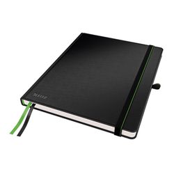 Cuaderno con tapas duras Leitz Complete, 80 hojas cuadriculado 5, tamaño iPAD, negro