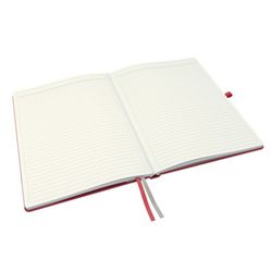 Leitz Complete Hard Cover Notebook, 80 Sheets Horizontal Ruled, DIN A4, Red
