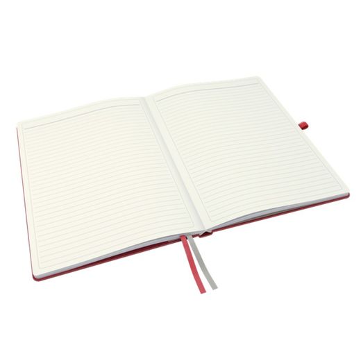 Leitz Complete Hard Cover Notebook, 80 Sheets Horizontal Ruled, DIN A4, Red