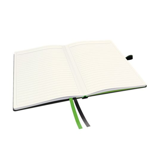 Notatnik Leitz Complete w twardej okładce, 80 kartek w linie, DIN A5, czarny