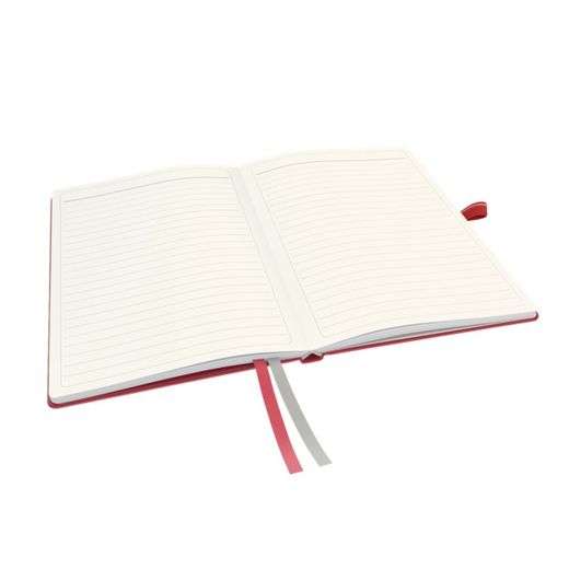 Leitz Compleet notitieboek met harde kaft, 80 vel horizontaal gelijnd, DIN A5, rood